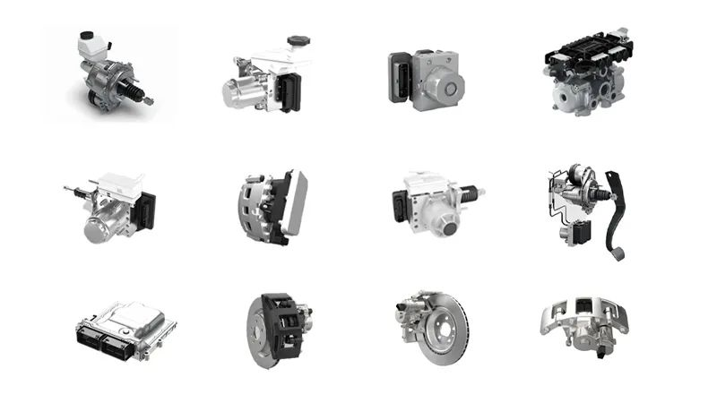 线控制动系统包含零部件